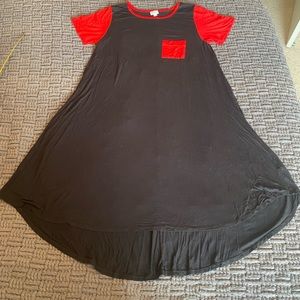 🤑pick 3 for $15💰loose fitting dress w/a high/low hem & front pocket Lularoe